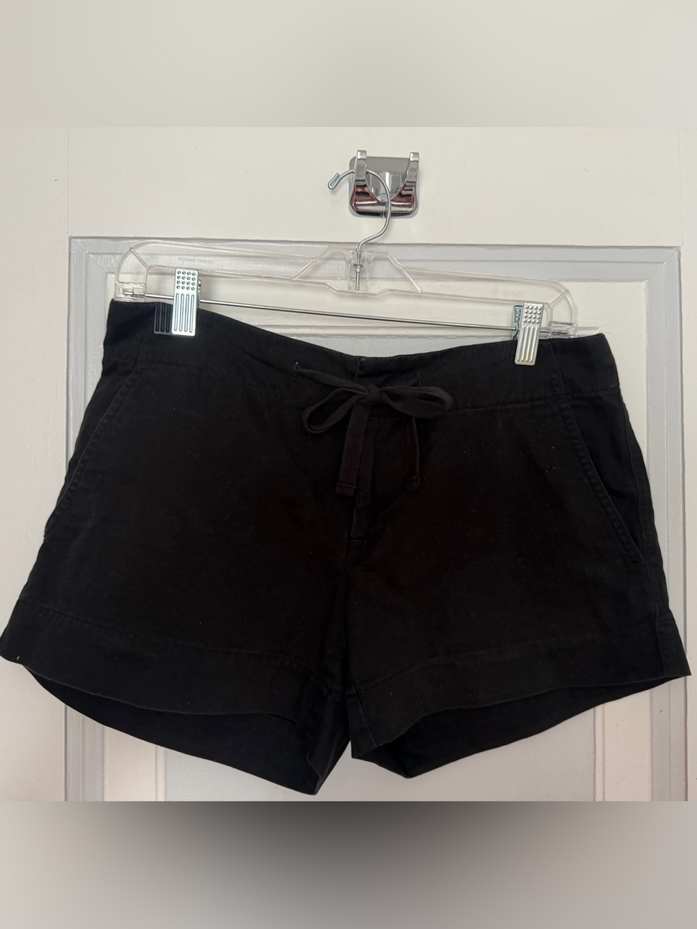 GAP Black Drawstring Women's Cotton Shorts